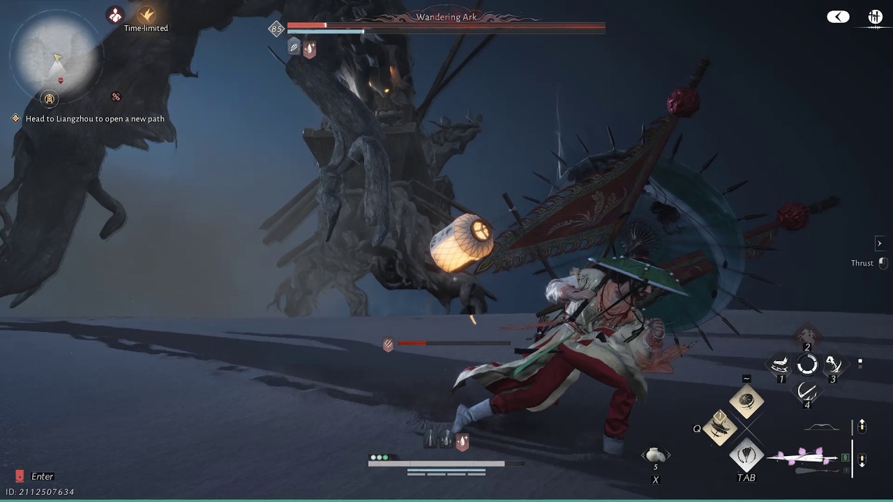 Where Winds Meet | Wandering Ark | Hexi World Boss {Solo, Story Mode}