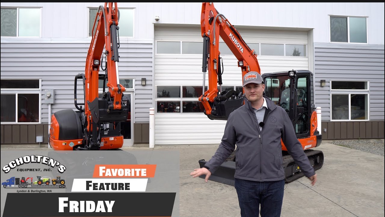 Kubota KX040 с 6-позиционным лезвием / Любимая функция пятницы, эпизод 2
