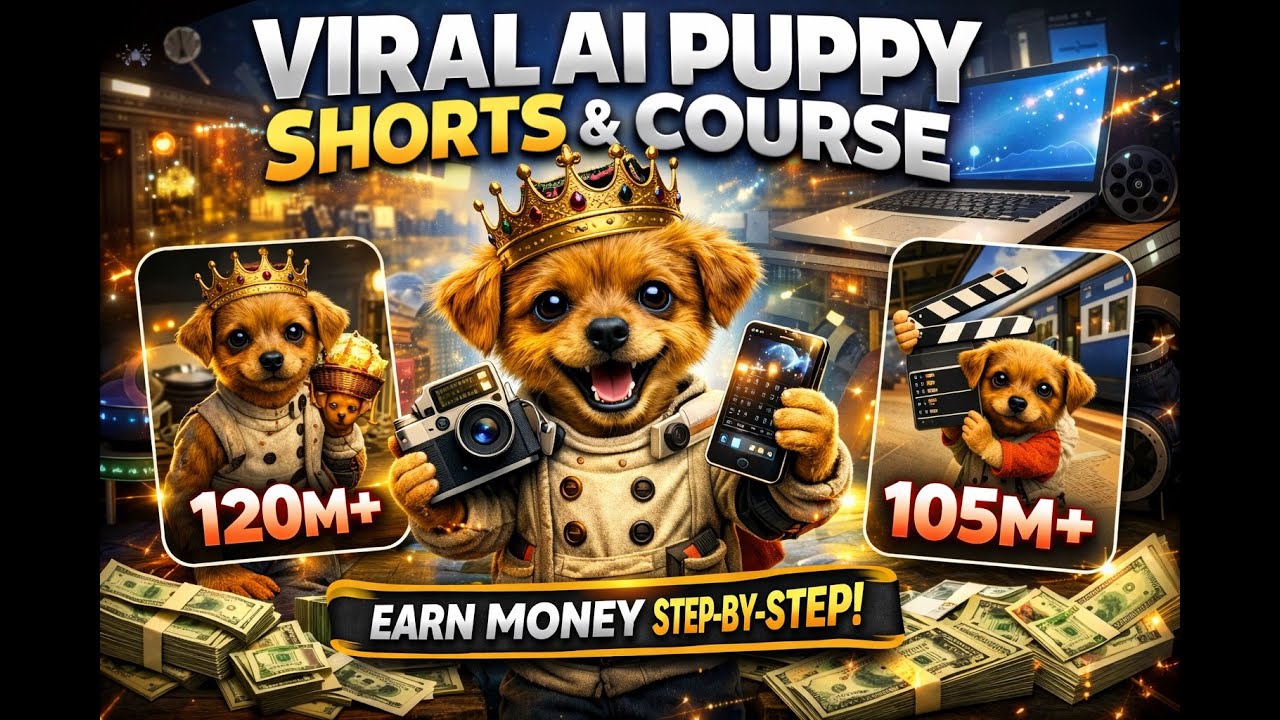 Puppy wali video sirif 2 Minitus ma banay|| our kamay lako rupa mahana #aiPuppyVideo#viralPuppyShort