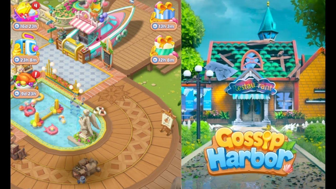 Gossip Harbor : Merge Game /🍰☕️ Day 30 Level 32-33 Part 30🥖🍞