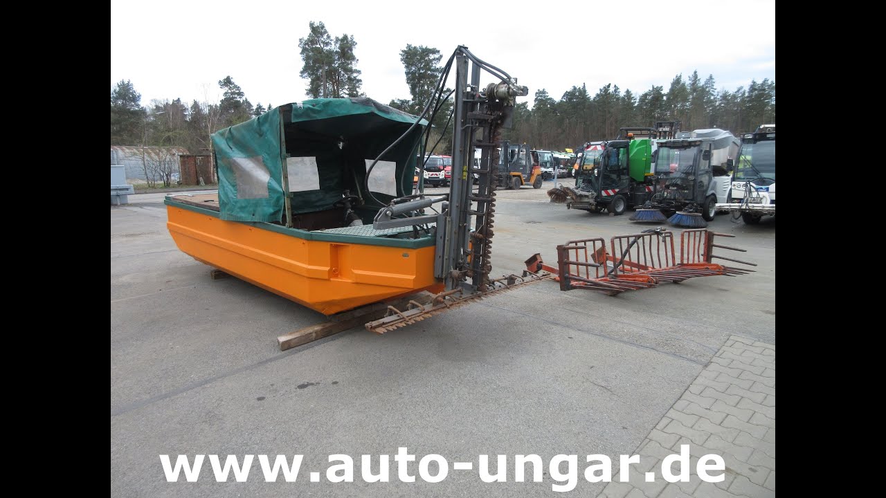 Conver C 430 H Mähboot mit T-Balken und Rechen Aquatic Weed Harvester Schneidboot www.auto-ungar.de