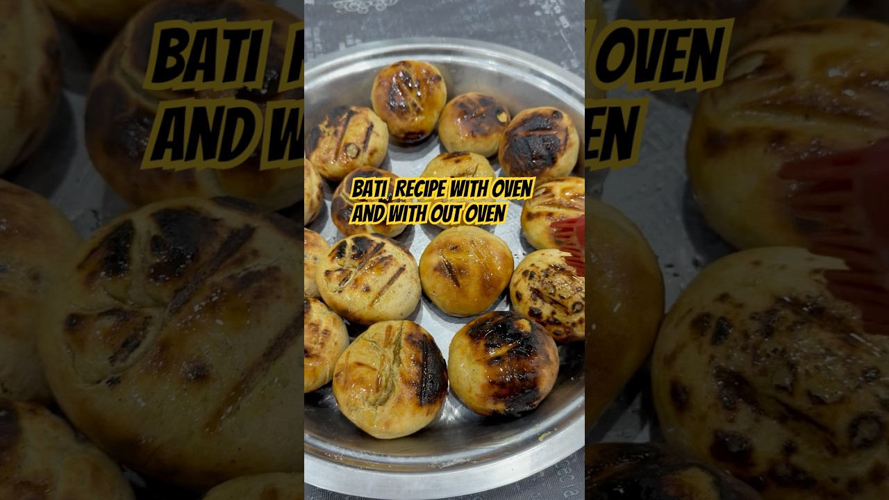 Bati recipe with oven and without oven | tasty dal baati recipe | @SimpleIndianLifestyleinCanada
