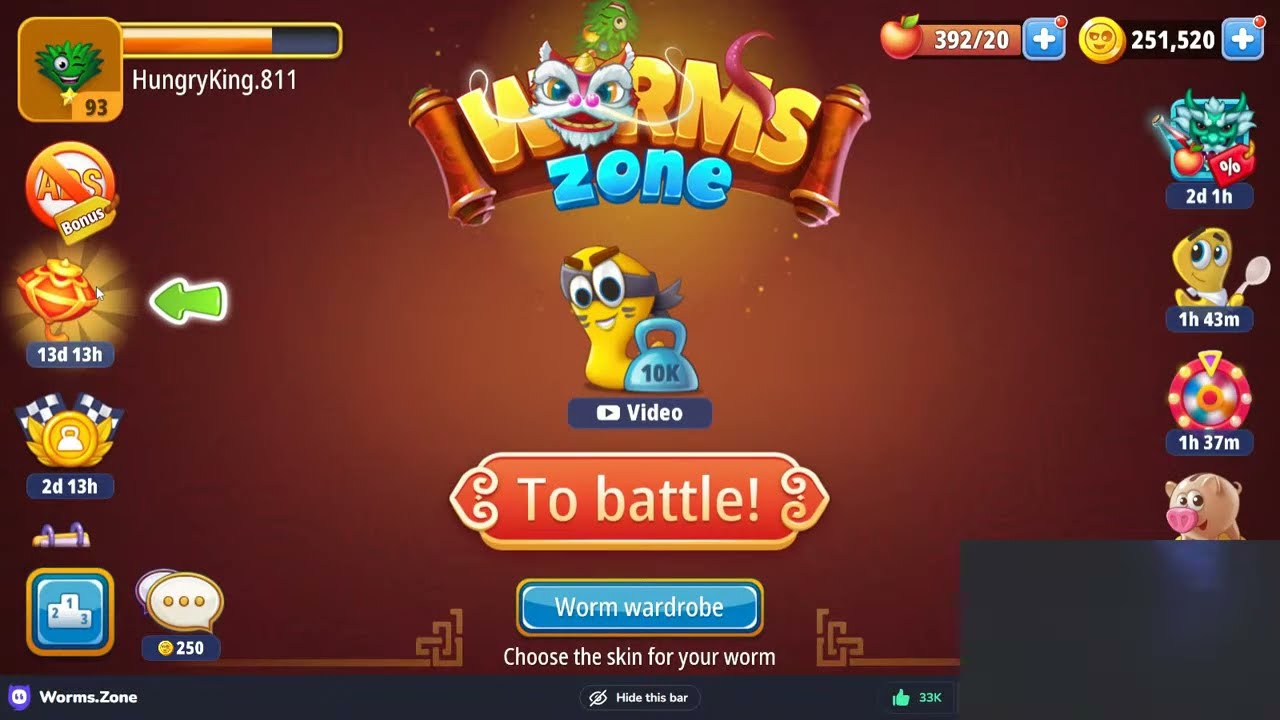 worm Zone 053 the fun begins