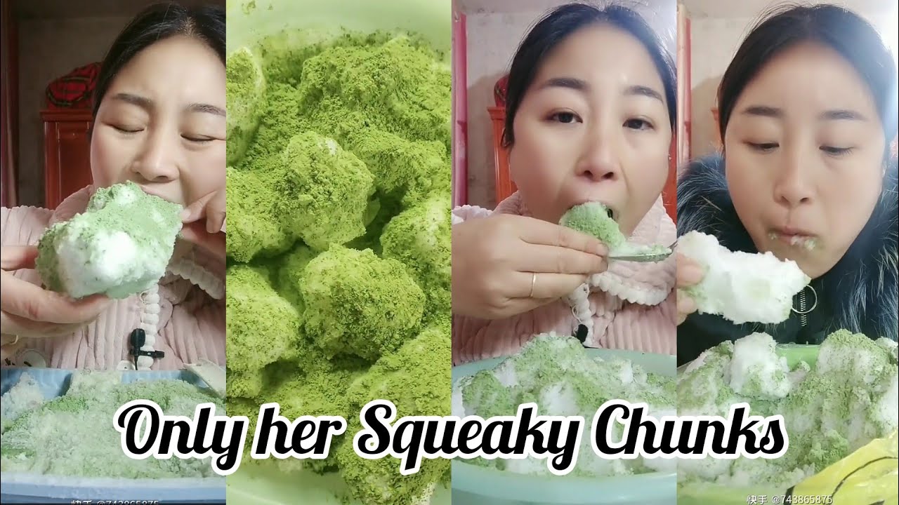 [bitesonly] || Only her Squeaky Big Chunks || Matcha Green Tea Ice Bites ||