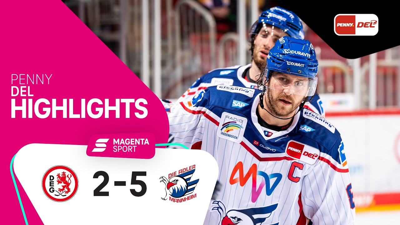 D&uuml;sseldorfer EG - Adler Mannheim | 10. Spieltag, 2021/2022 | MAGENTA SPORT