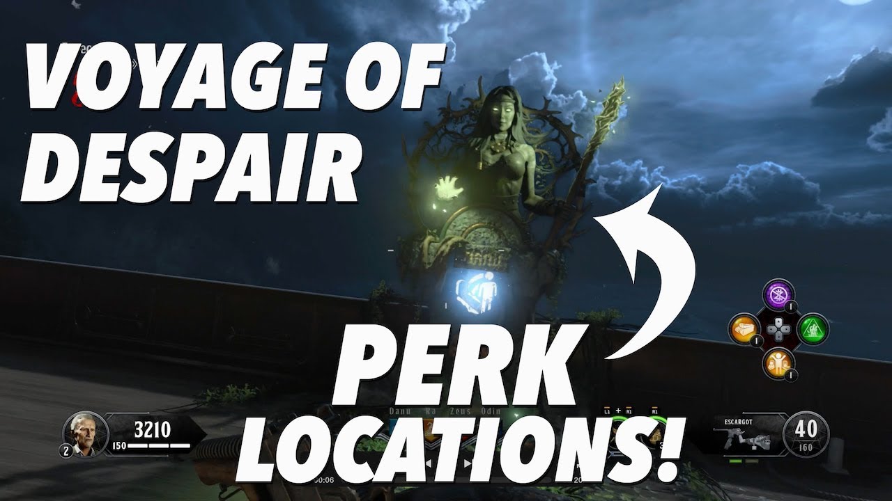 PERK LOCATIONS!- Voyage of Despair (Black Ops 4 Zombies)