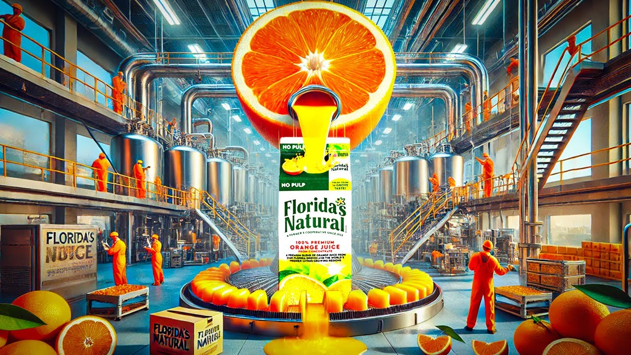How Do They Make  Gallons 1,000,000 Gallons of FLORIDA'S NATURAL Orange Juice?!?!?!