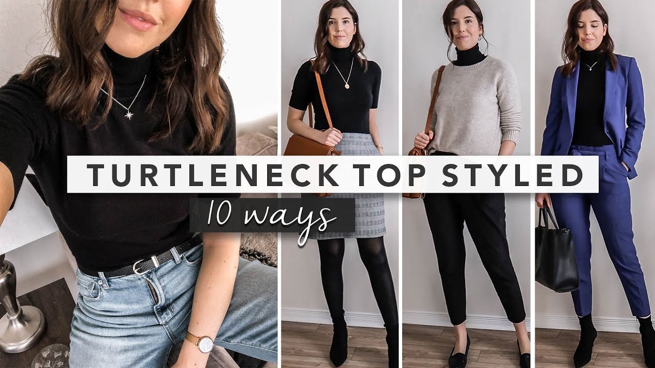 10 Ways to Style a Basic Turtleneck Top | by Erin Elizabeth