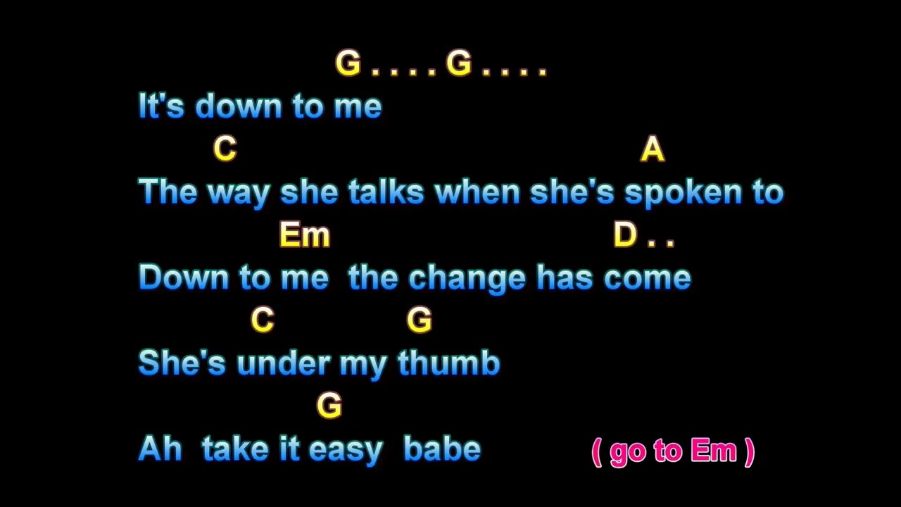 Under My Thumb, Rolling Stones
