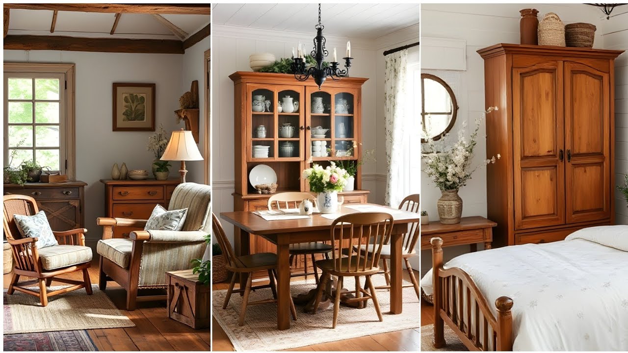 100+Vintage Country Farmhouse Home Decorating Ideas. Vintage style home decorating ideas. #homedecor