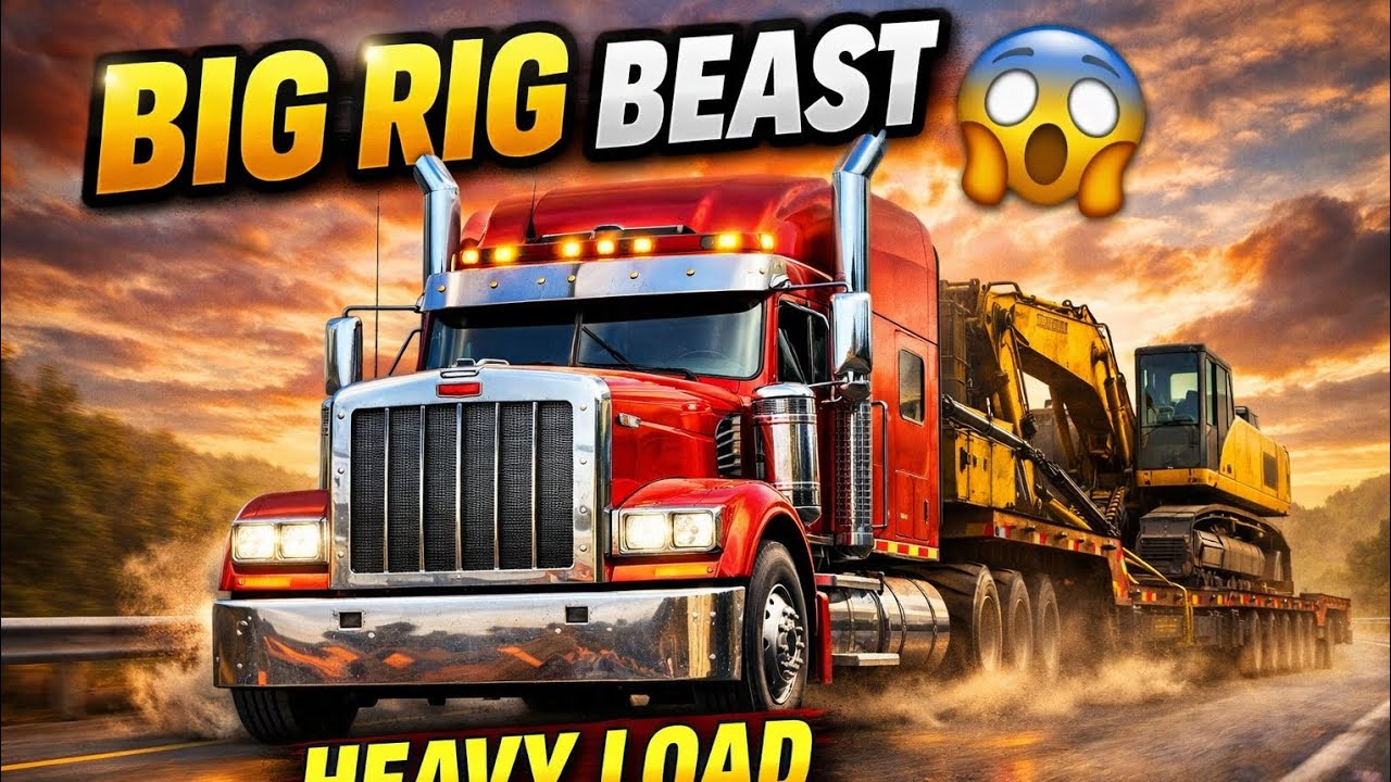  Massive Load Transport | Realistic Big Rig Simulator😱😱😱