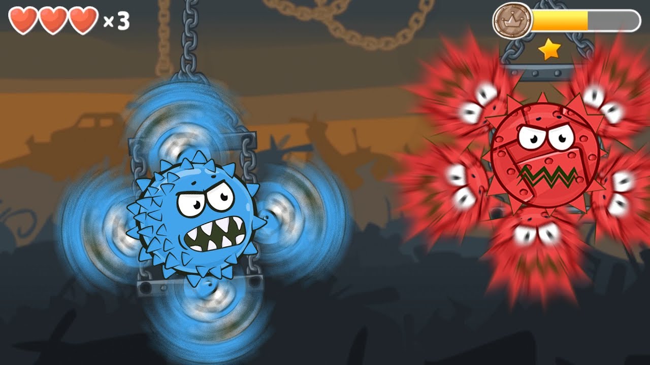 RED BALL 4: Blue BoomBall vs BABY BOSS BALL in Volume 3 all levels played