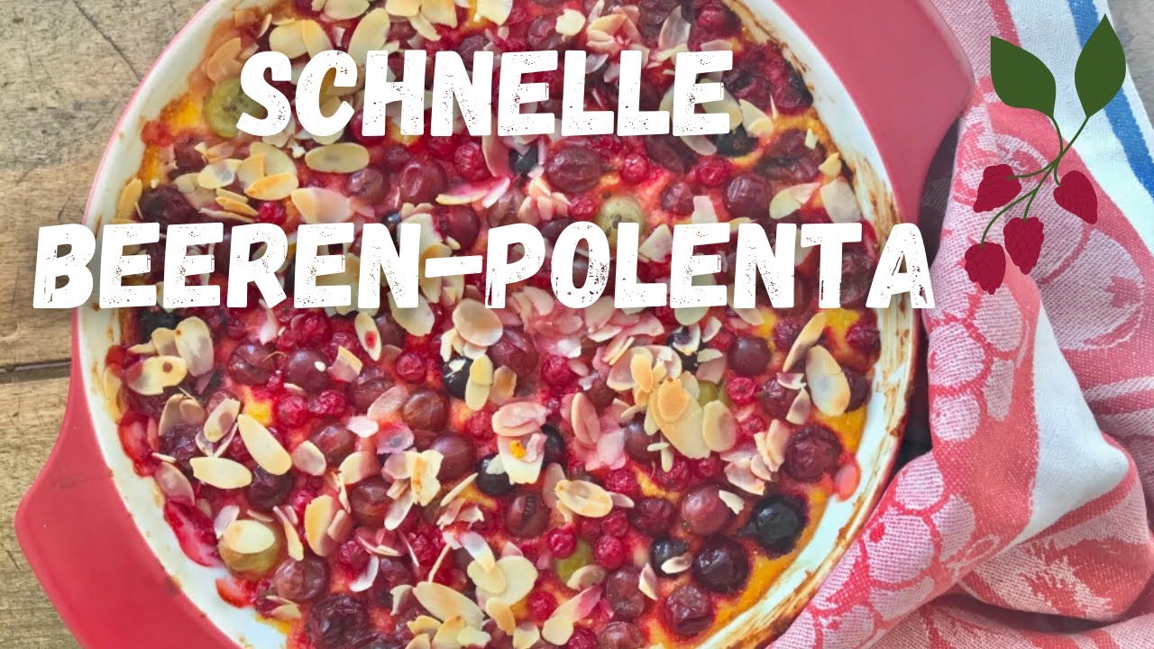 One Pot Baking | Schnelle Beeren-Polenta | Beeren-Kuchen - mit Dagmar von Cramm
