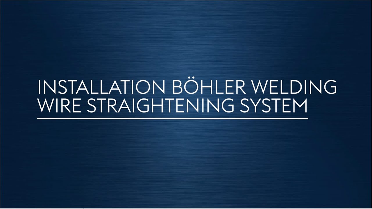 Installation Wire Straightening System (EN)