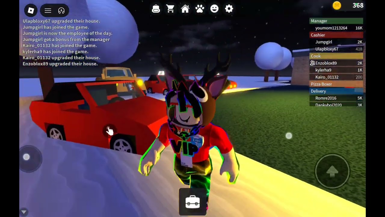 Me playing work at a pizza place with my cousin part 1 