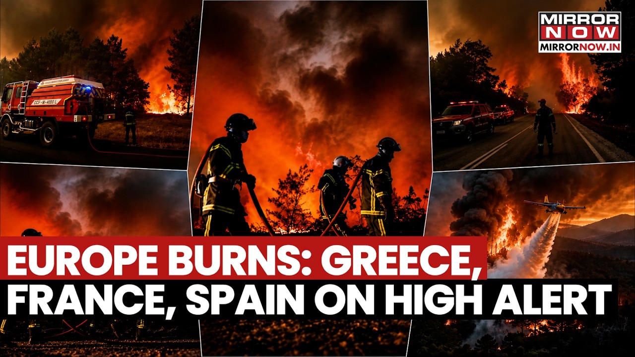 Europe Wildfire Crisis Deepens: Greece Battles Deady Fire As France, Spain Stay On High Alert