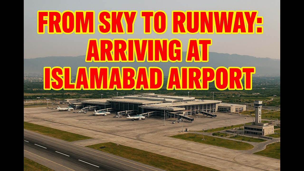 From Sky to Runway: Arriving at Islamabad Airport #exploretheworld #travelvlog #travelreels