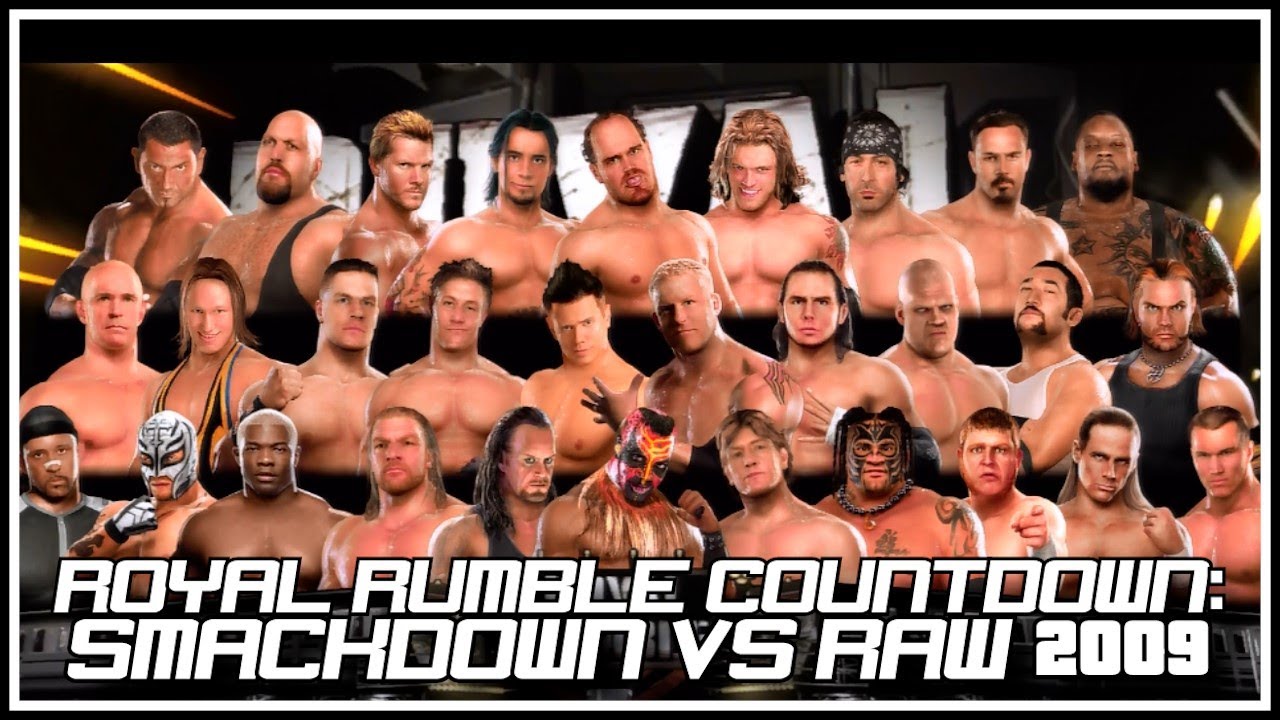WWE Smackdown vs RAW 2009 — Королевская битва на 30 человек