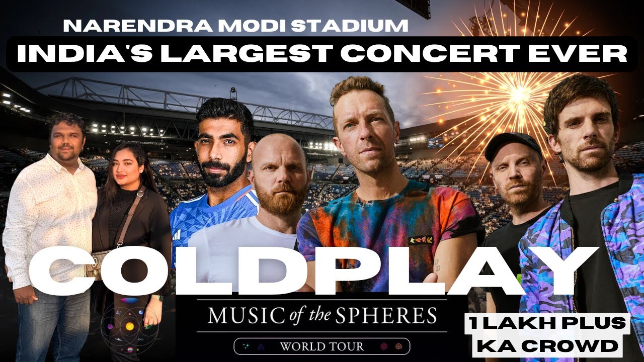 Coldplay Live in Ahmedabad - Full concert | Biggest Coldplay Event India | Crazy Public at Coldplay