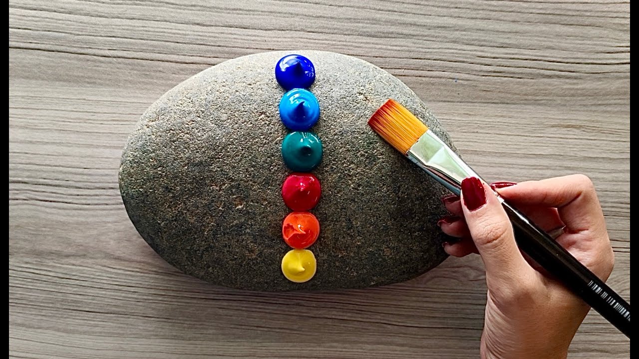 Easy Stone Painting | Love | Beautiful Acrylic Painting For Beginners