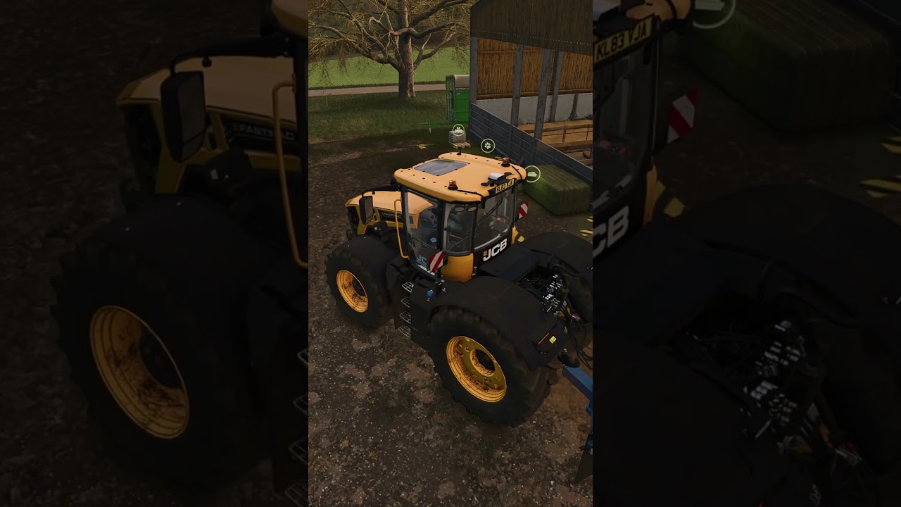 Wjazd bokiem na skup zboża Farming Simulator 2025 JCB