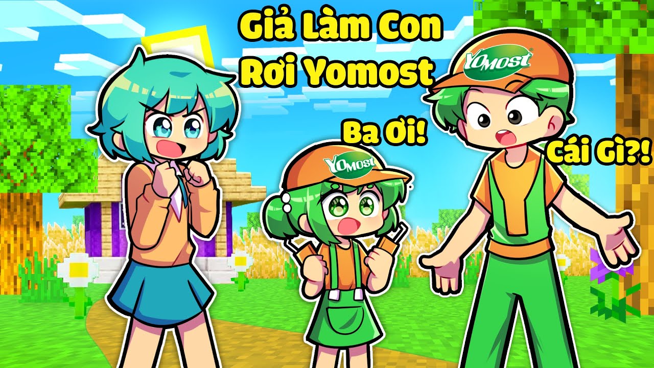 YUMMIE TROLL YOMOST BẰNG CÁCH GIẢ LÀM CON RƠI TRONG MINECRAFT*YOMOSTCÓ CON👼