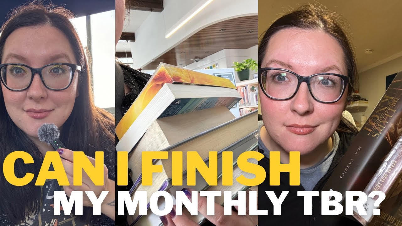 attempting to finish my monthly TBR in a week | reading vlog