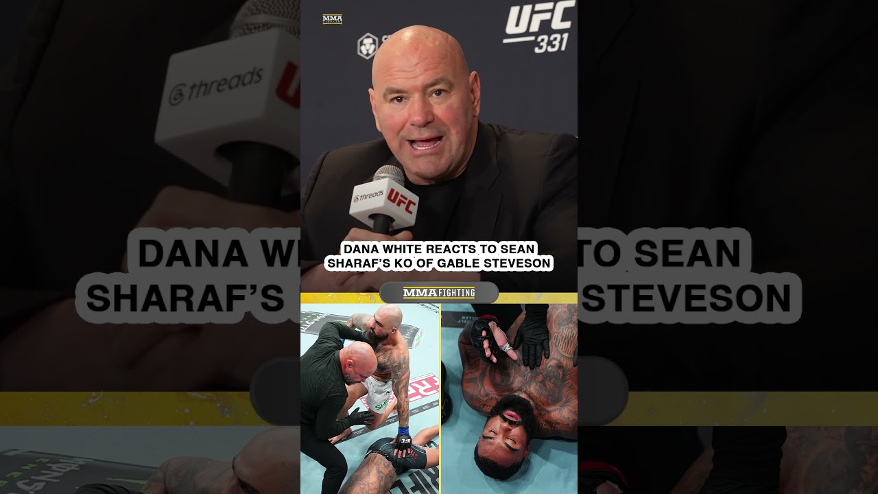 Dana White REACTS to Gable Steveson getting slept, leaving octagon at UFC 331 | MMA Fighting