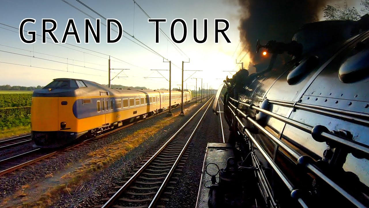🇩🇪 Cab Ride 1956: German Steam Giant goes for a 400km mainline trip: Grand Tour of Holland:  7/5/22