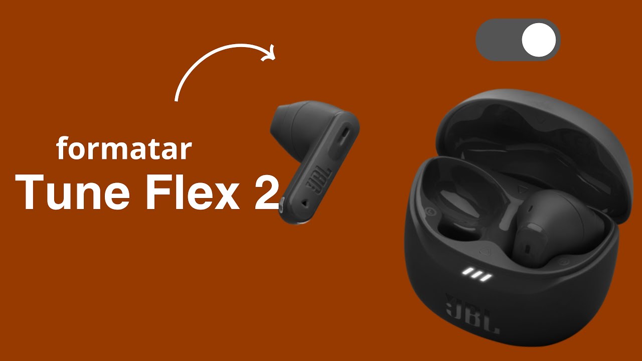 Como Formatar o JBL Tune Flex 2 (Resolver Problemas, Não Funciona, Funciona Só de Um Lado)