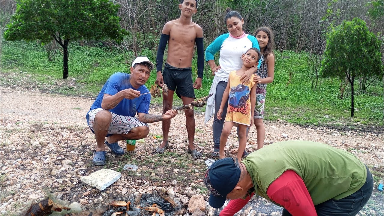 Pesca,chuva, assado é muita diversão!
