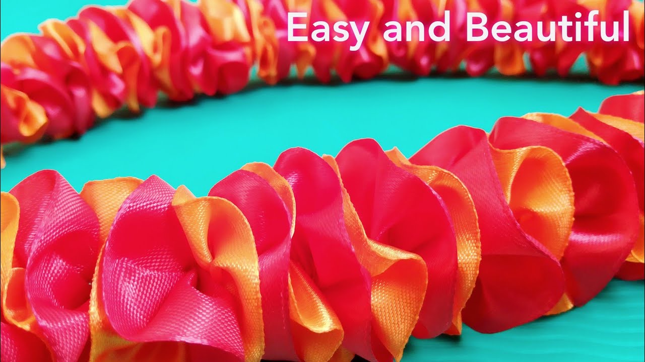 Double Colour Satin Ribbon Garland