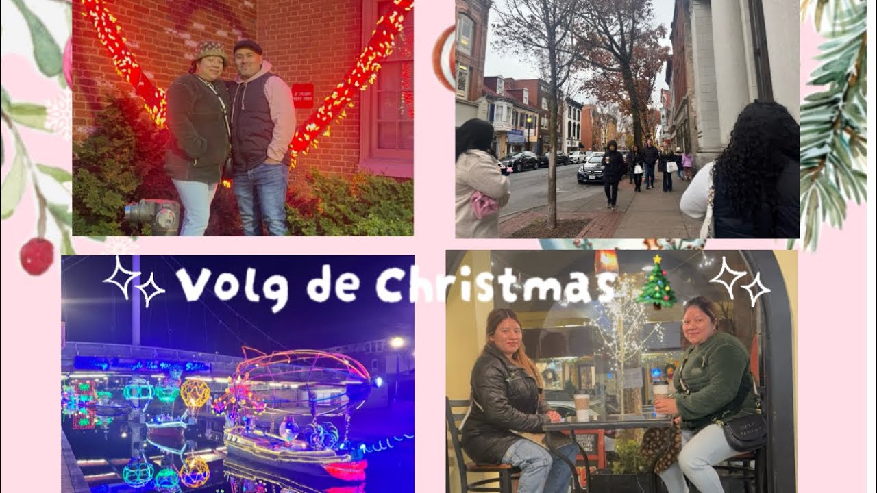 Visitando pueblos mágicos en Frederick 🎄para la navidad con mi familia🥰￼