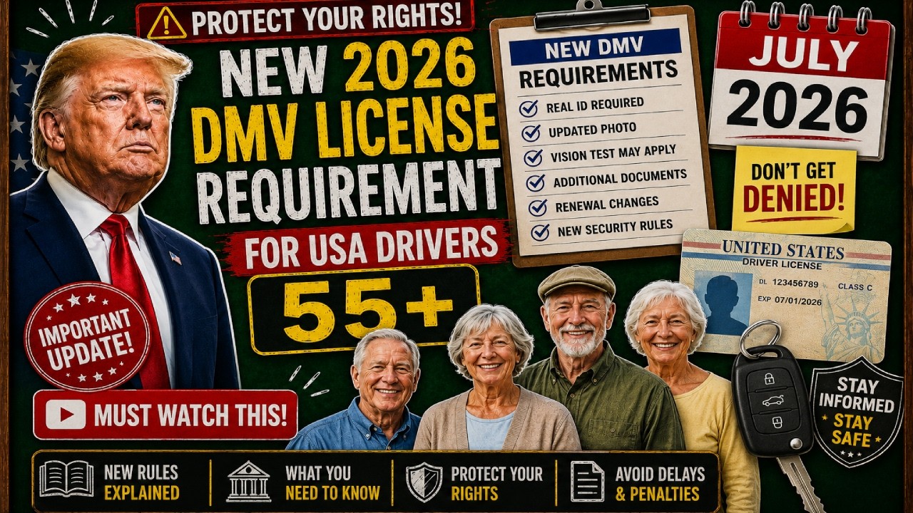 New 2026 DMV License REQUIRMENT FOR USA DRIVERS 55+ |  PASS THIS OR RISK LOSING YOUR LICENCE IN 2026