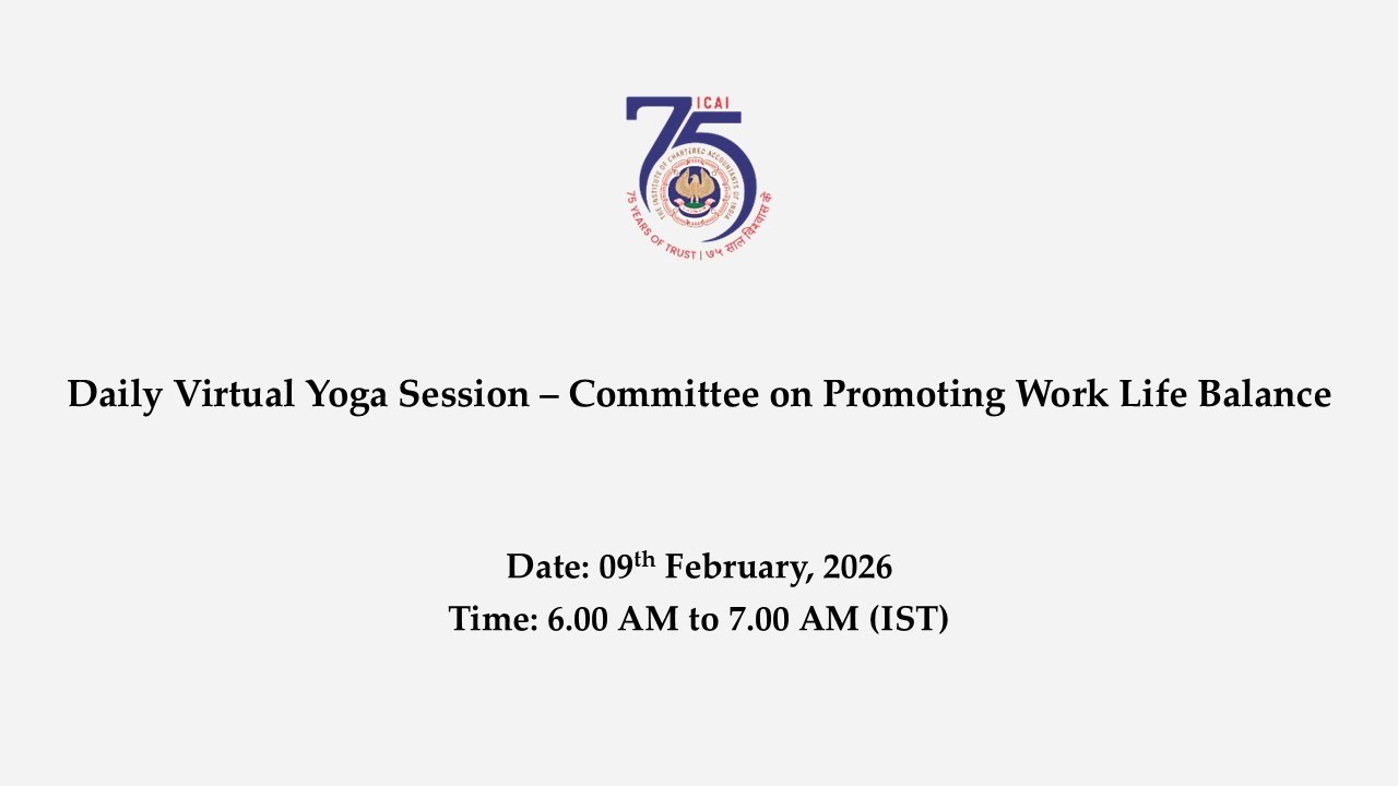 Virtual Yoga Session – Committee on Promoting Work Life Balance
