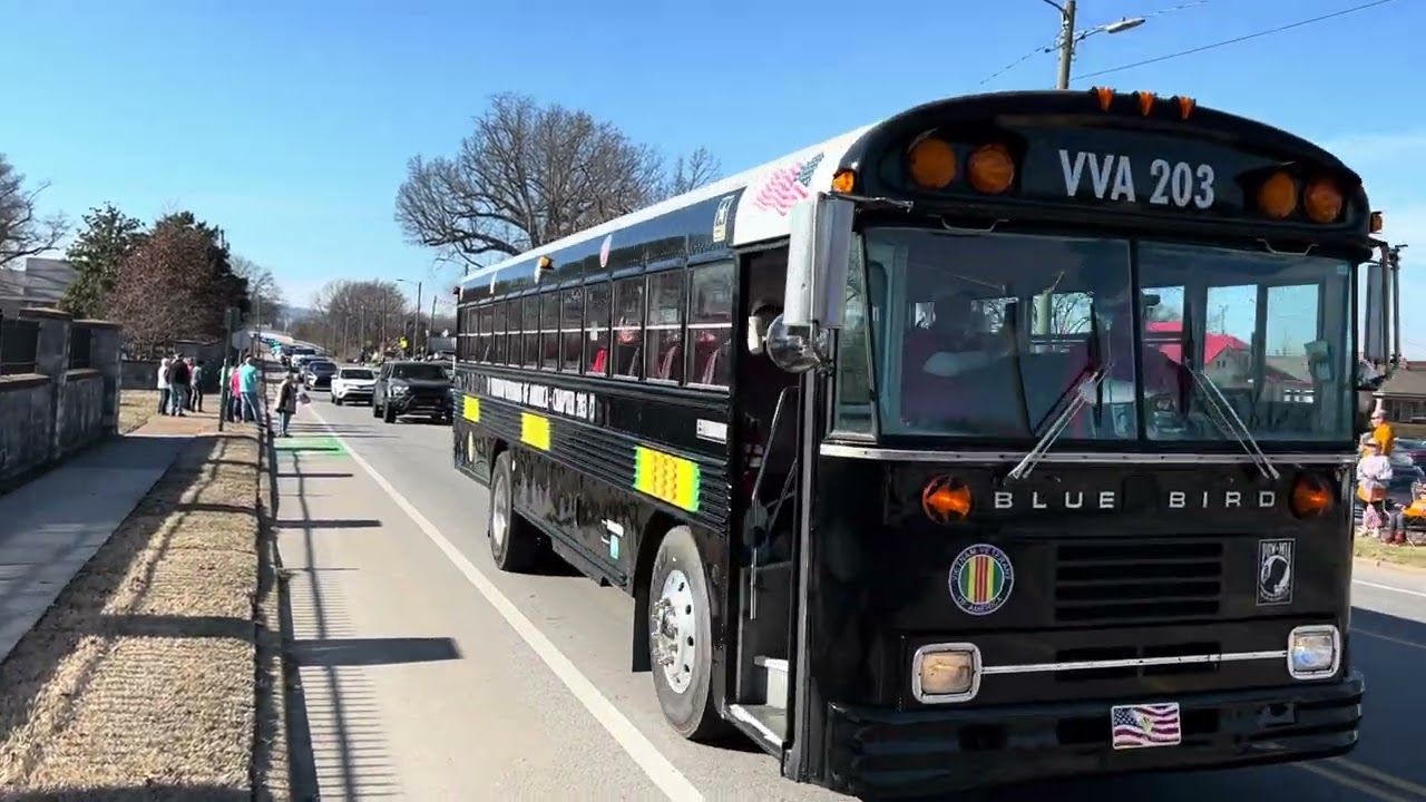 Captain Larry Taylor   Funeral Procession - Raw / unedited video