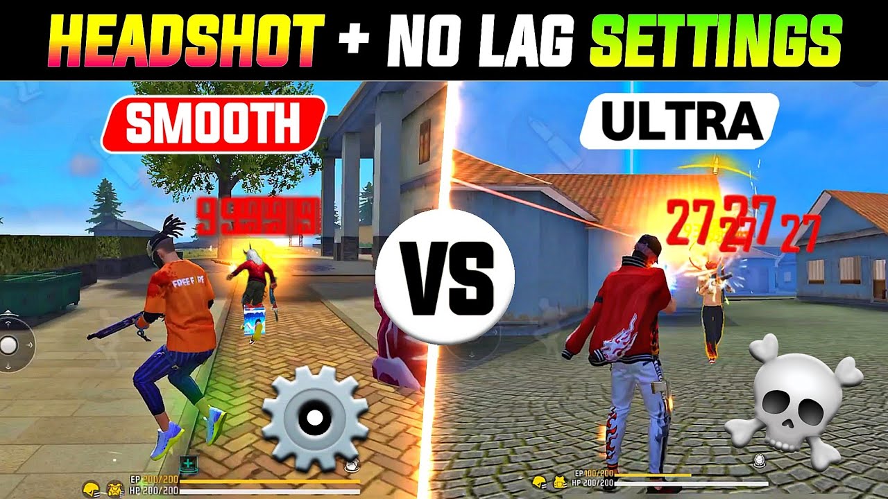 Secret Headshot & No Lag Graphic Setting 2025 ⚙️🏆 || Smooth Vs Standard Vs Ultra || Free Fire