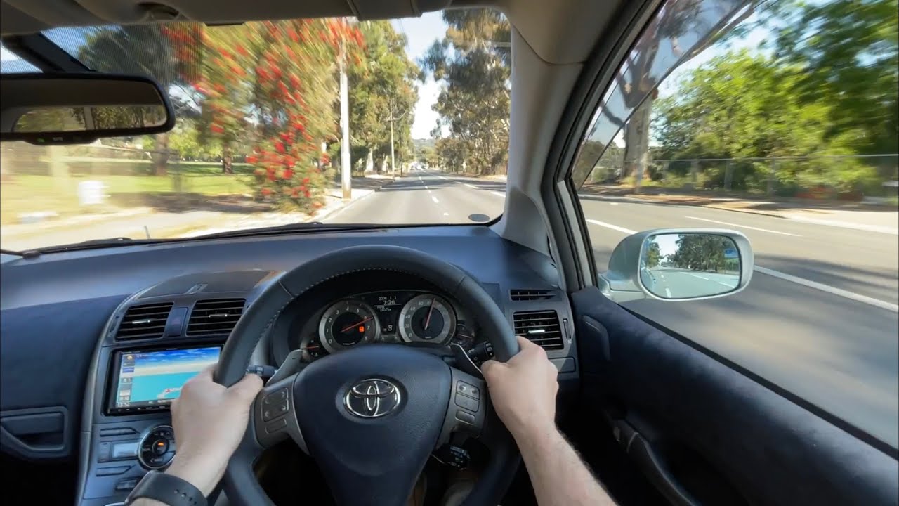 2008 Toyota Blade Master G - Upgraded Exhaust Sound. + Traction Control OFF & Hitting the limiter.