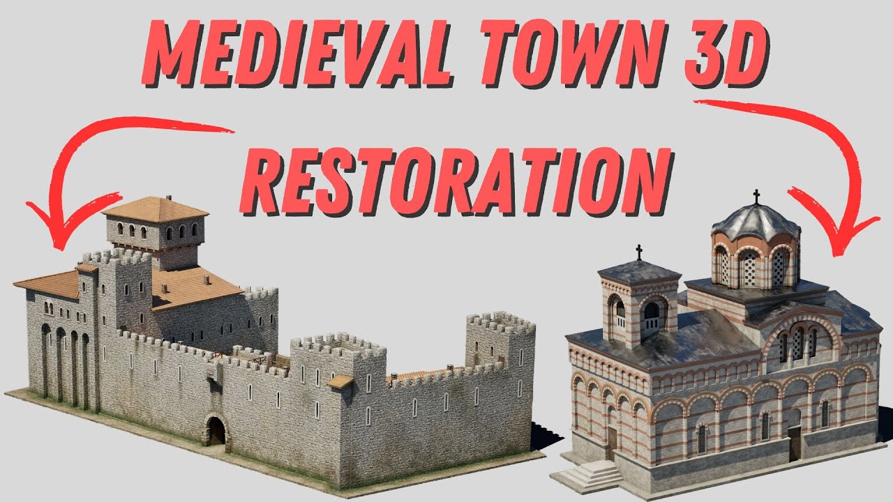 3D Restoration of the Medieval town of Cherven (Bulgaria)