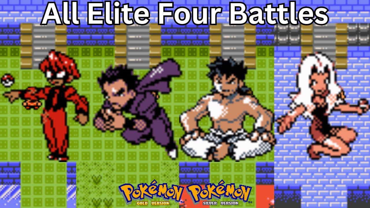 Pokémon Gold & Silver - All Elite Four Battles