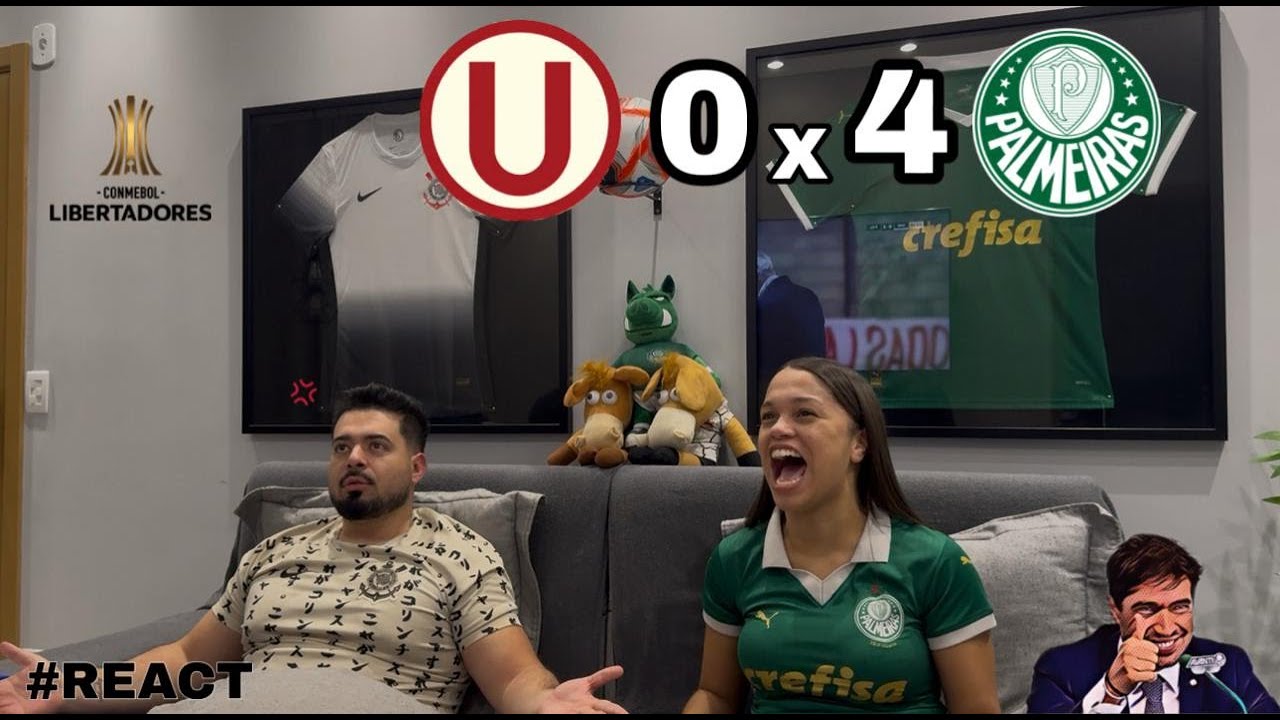 REACT REA&Ccedil;&Otilde;ES UNIVERSITARIO x PALMEIRAS | Casal Rivalidade