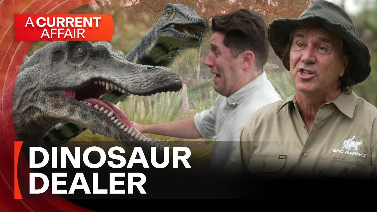 Dinosaur dealer's backyard Jurassic park | A Current Affair