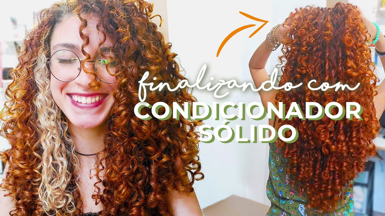 FINALIZAÇÃO COM CONDICIONADOR SÓLIDO NATURAL VEGANO E LIXO ZERO | CABELO CACHEADO 3A 3B