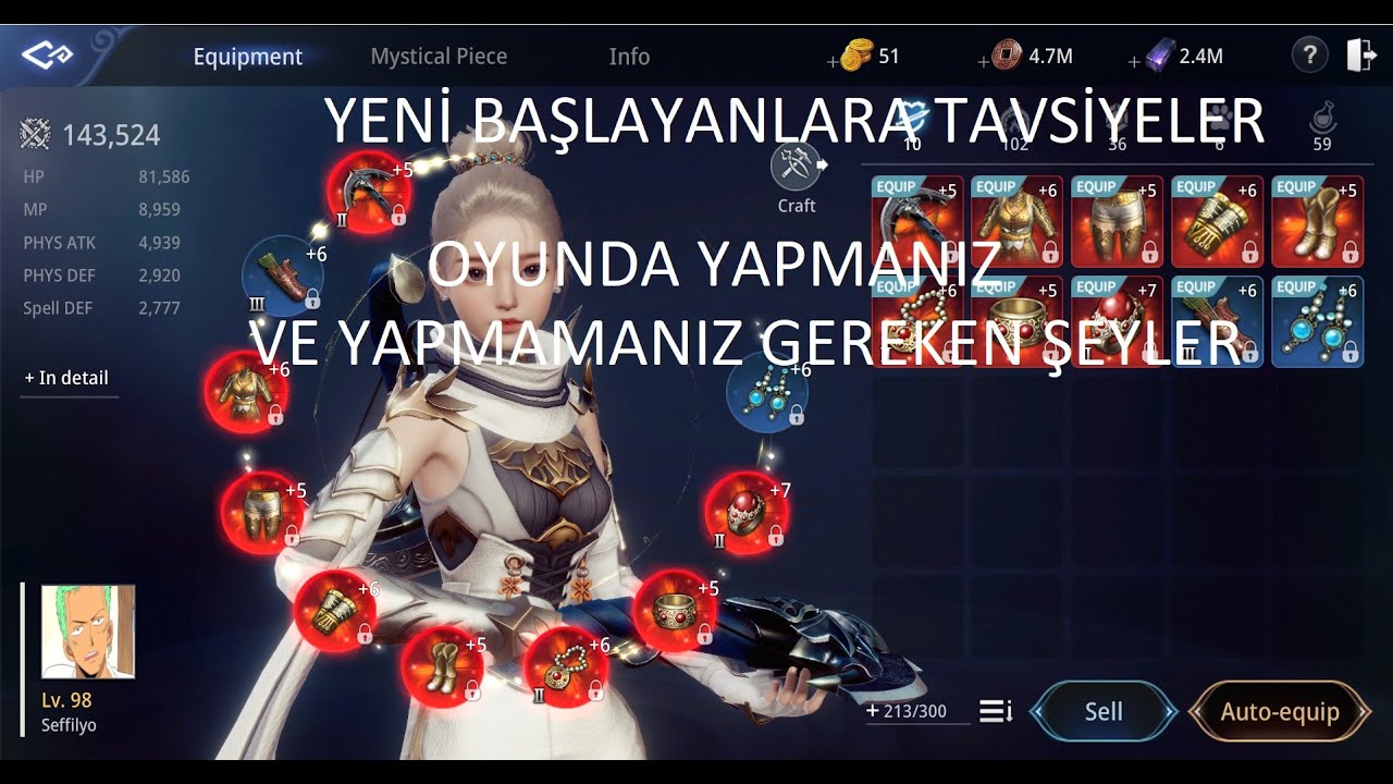 MIR4 YENİ BAŞLAYANLARA VE BAŞLAMIŞ OLANLARA TAVSİYELER, YARDIMCI OLACAK BİLGİLER !!
