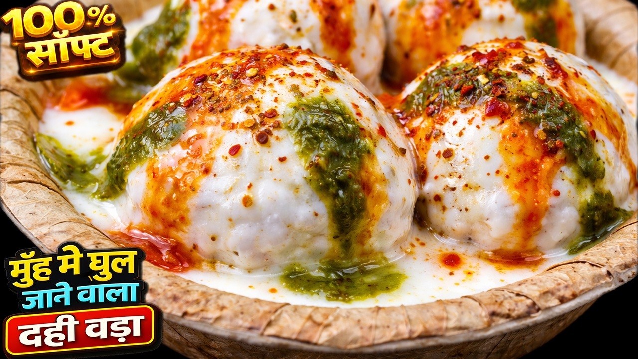 10min मे सुपर सॉफ्ट और टेस्टी दही वड़ा बनाने का नया और आसान तरीका DAHI VADA Recipe/100%Soft Dahi Vada