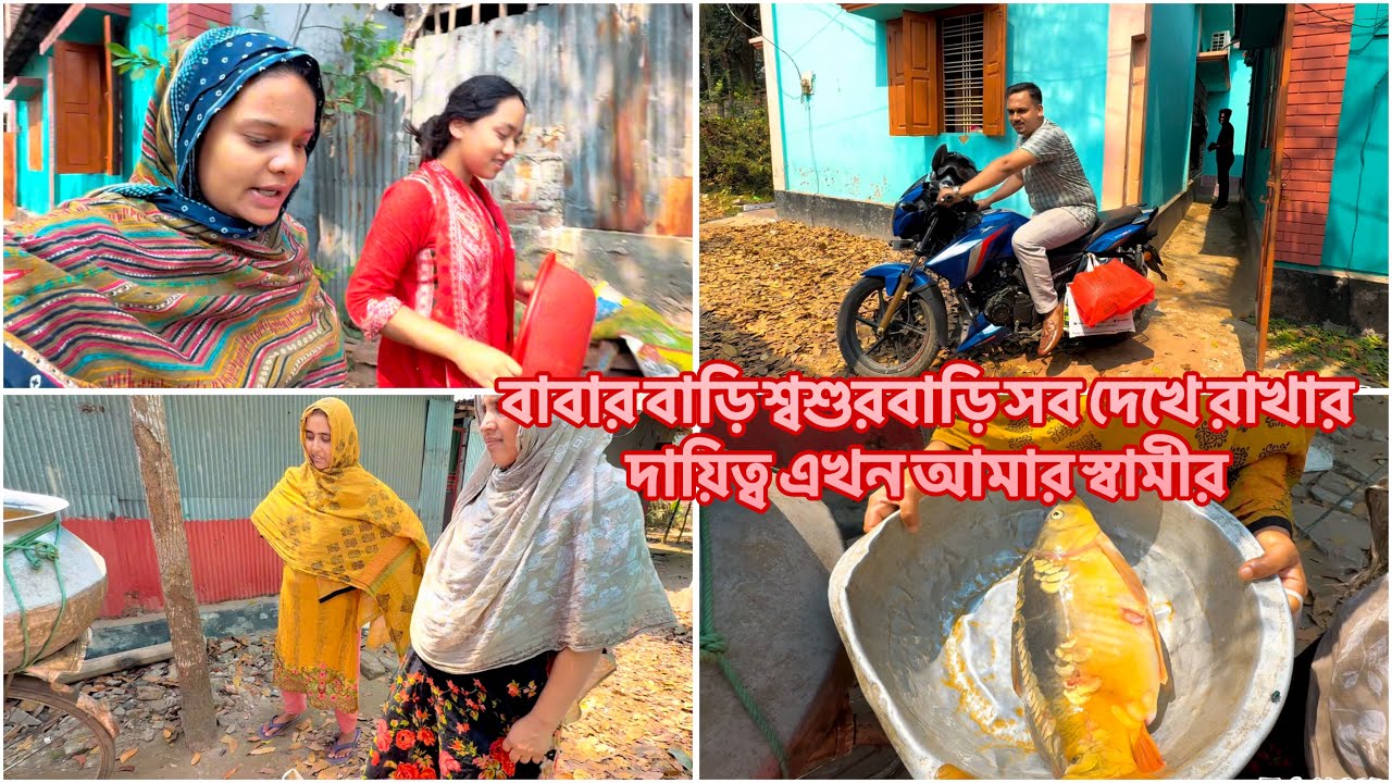 বাবার বাড়ি শ্বশুরবাড়ি সব দেখে রাখার দায়িত্ব এখন আমার স্বামীর #vlog