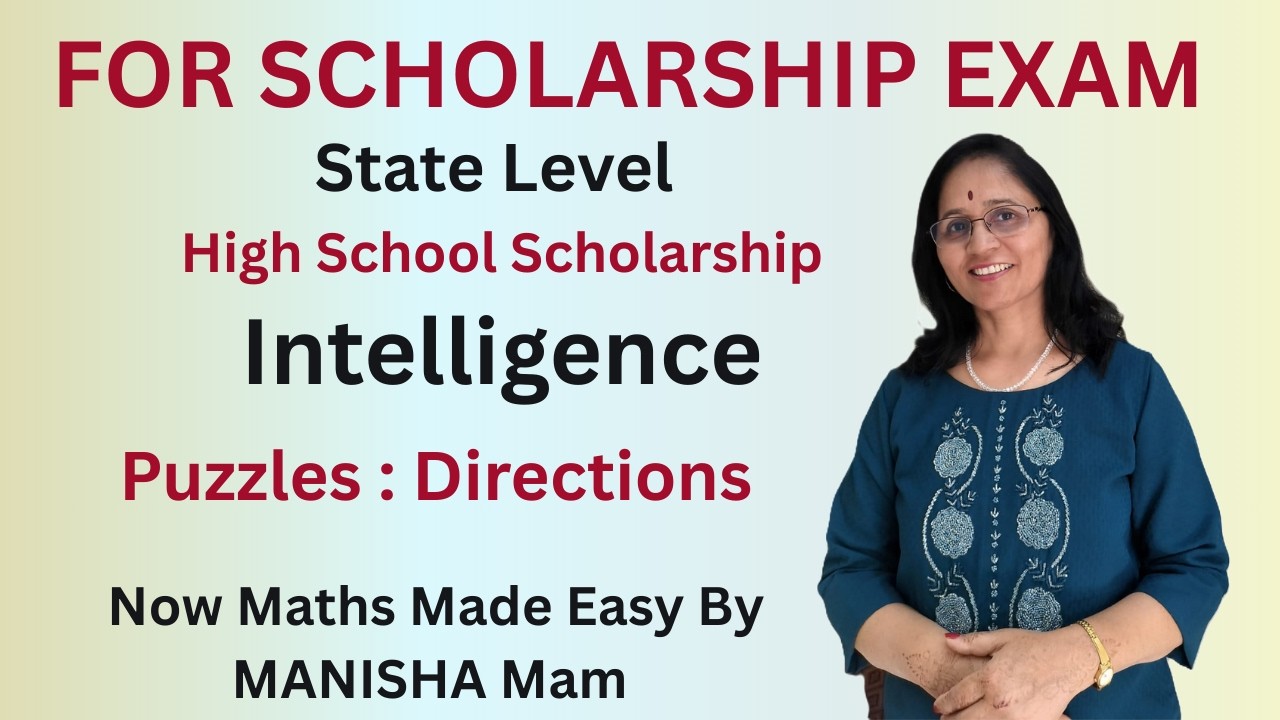 Scholarship Exam ...Intelligence Test  Puzzles : Directions