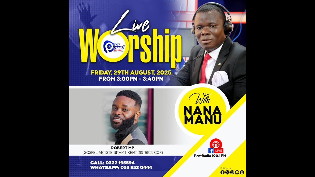Pent Live Worship with Robert MP on Pent Radio 100.1 29/07/25