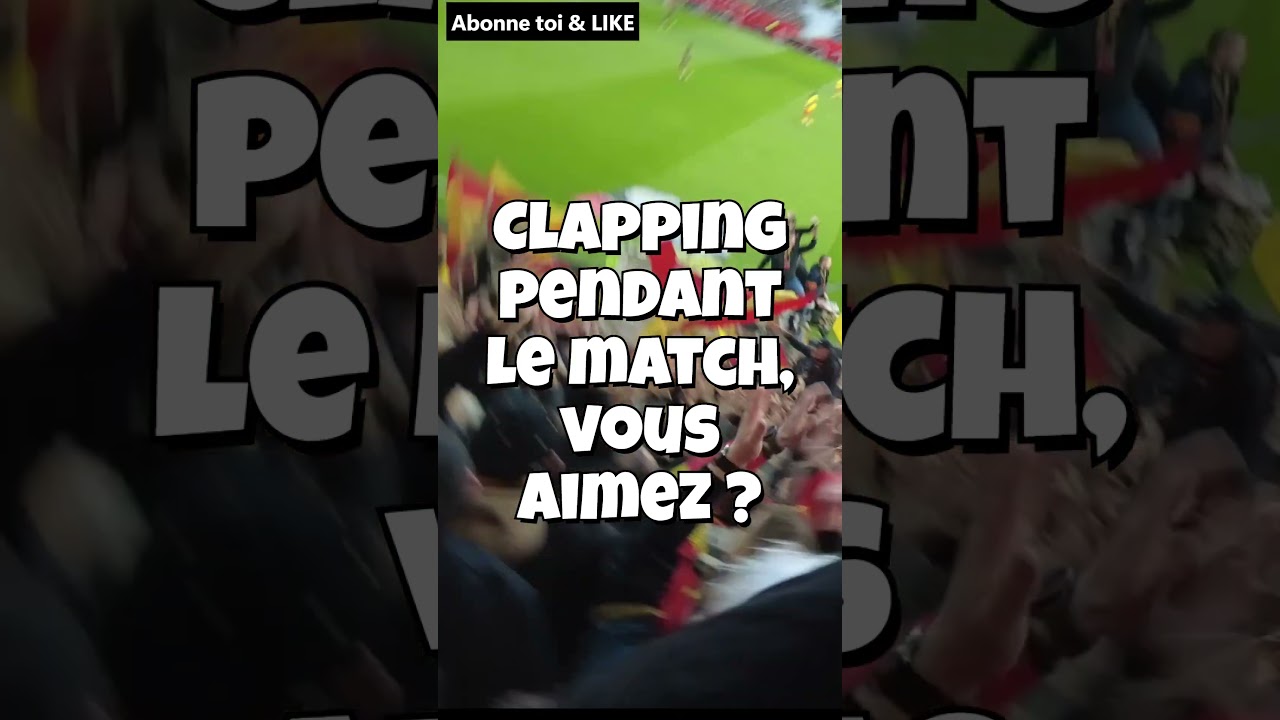 CLAPPING PENDANT LE MATCH VOUS AIMEZ ? #rt94  #marek #kop #ambiance #football #ligue1 #rclens #foot