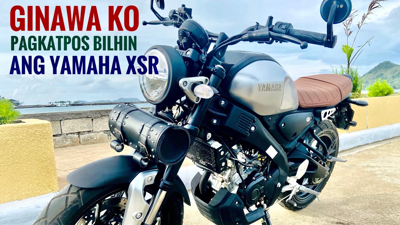 1 Day After Buying YAMAHA XSR 155 | Tagalog | PH | Radiator guard | Saddle bag | Accessories